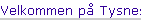Velkommen p� Tysnes